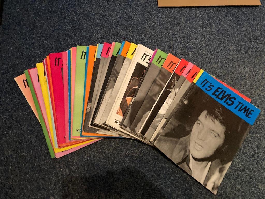 grote collectie It's Elvis time fanclubbladen, Ophalen of Verzenden, Zo goed als nieuw, Boek, Tijdschrift of Artikel