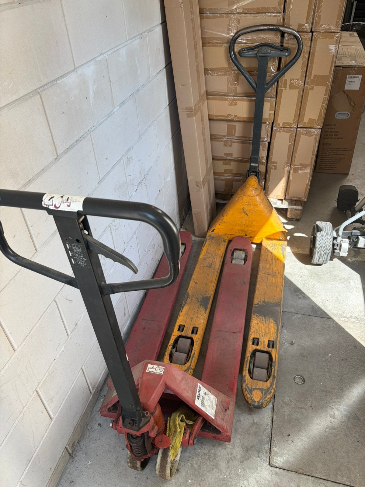 2x stuks palletwagen pompwagen Jungheinrich, Ophalen of Verzenden