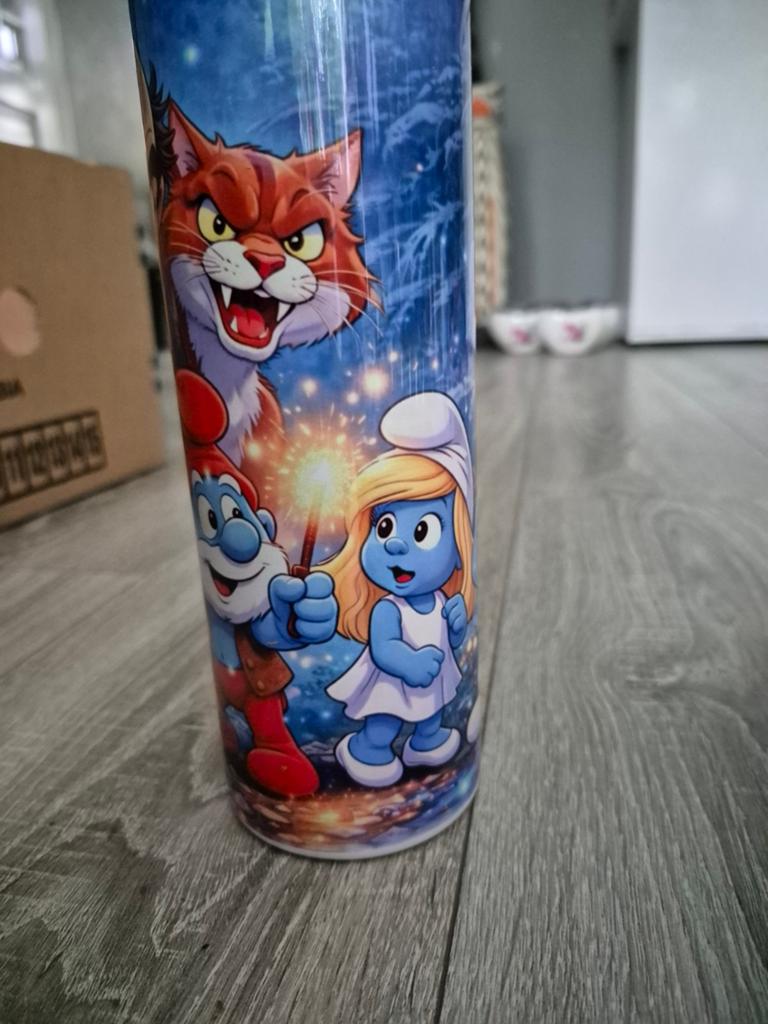 Smurfen RVS Tumbler - Gargamel en Azraël (drinkbeker), Ophalen of Verzenden, Nieuw