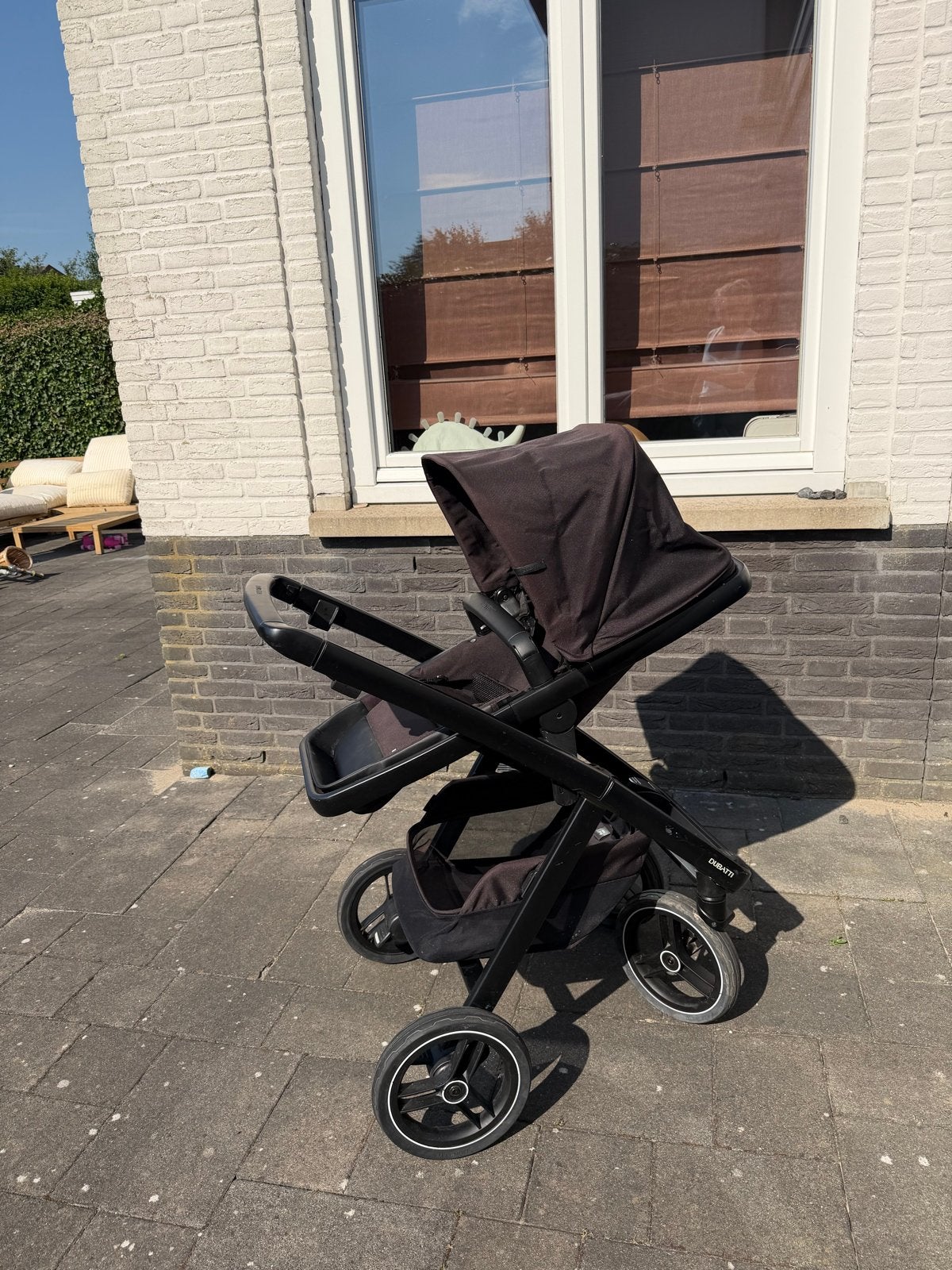 Dubatti Two kinderwagen compleet - zwart, Kinderen en Baby's, Kinderwagens en Combinaties, Gebruikt, Combiwagen, Met autostoeltje