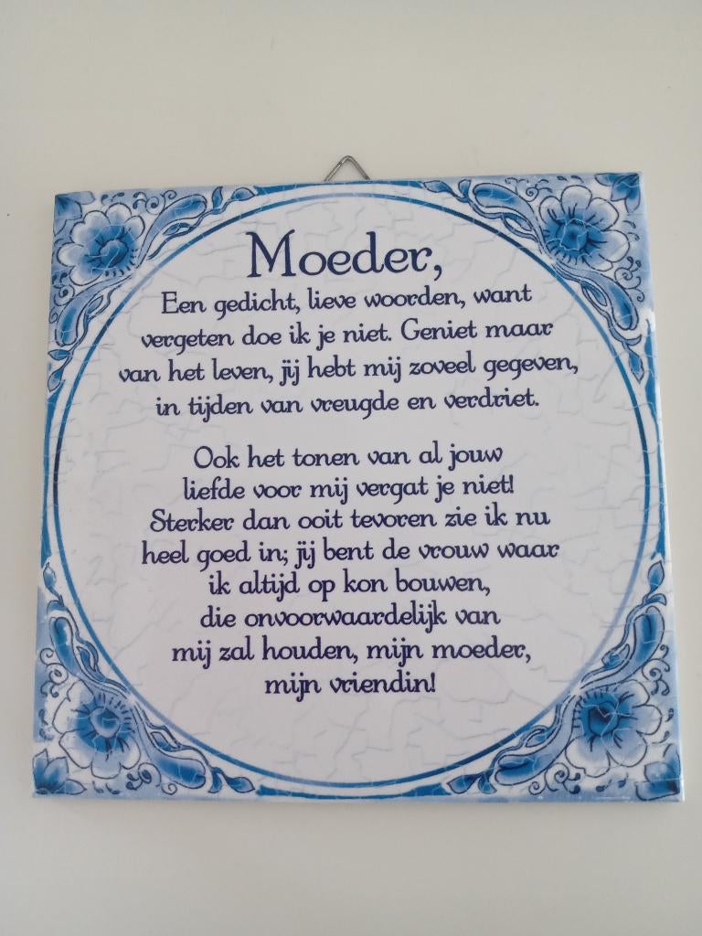 Een Spreukentegel over MOEDER (zo goed als nieuw), Ophalen of Verzenden, Zo goed als nieuw