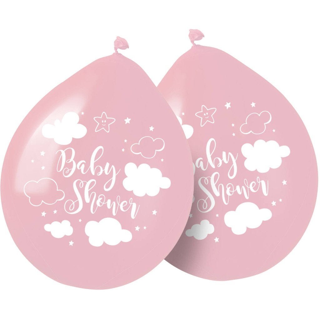 Ballonnen babyshower meisje (65365), Versiering, Nieuw, Ophalen of Verzenden, A