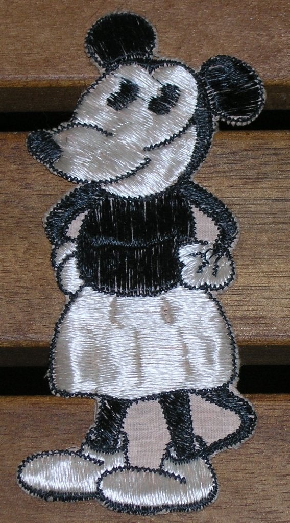 Zeldzame antieke Minnie Mouse zijden applicatie Turmac tabak, Ophalen of Verzenden