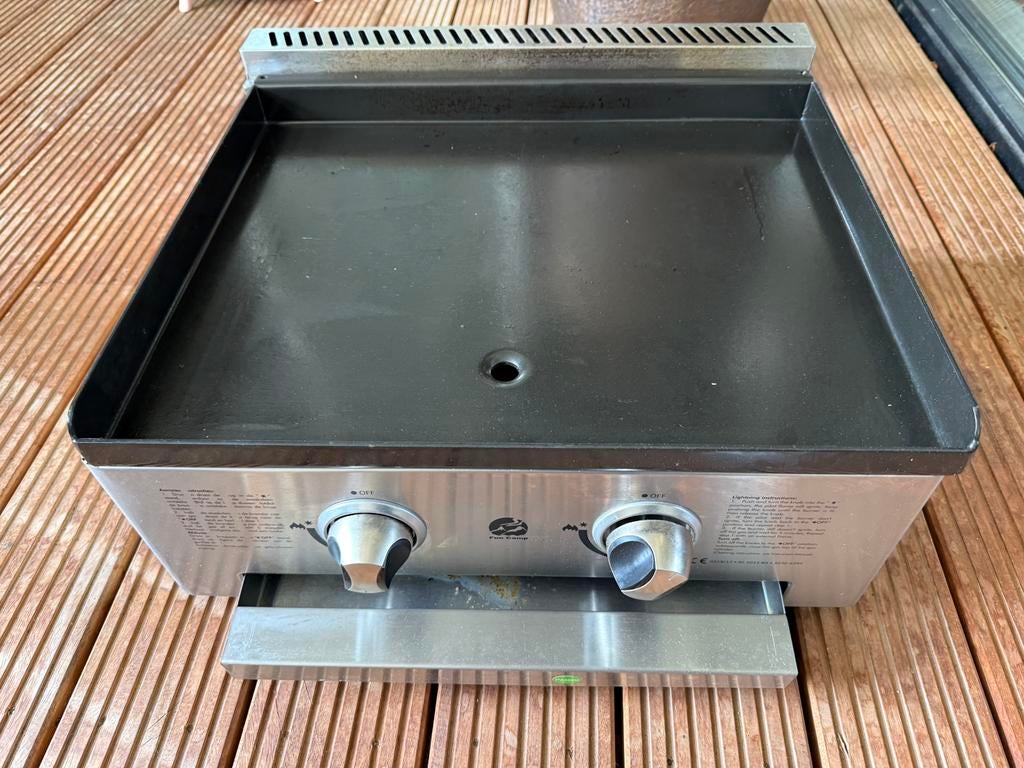Gasbakplaat 55 bij 48 cm, 1x gebruikt, Ophalen of Verzenden, Zo goed als nieuw, Gas, Vrijstaand