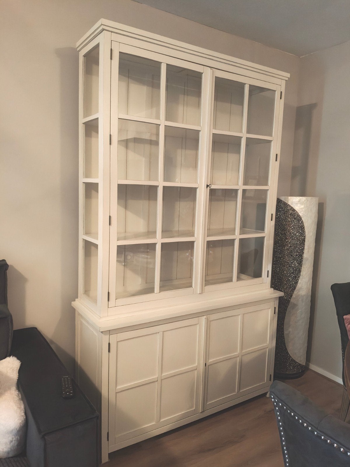 buffetkast wit, Huis en Inrichting, Kasten | Buffetkasten, Ophalen, Gebruikt, Overige houtsoorten, Met plank(en)