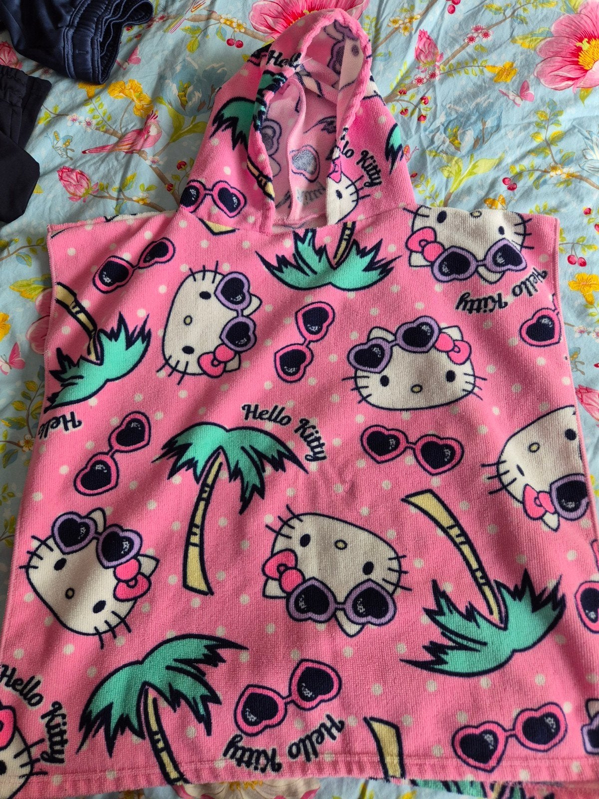 Hello Kitty Badcape Strandponcho Roze, Gebruikt, Meisje, One size, Ophalen of Verzenden