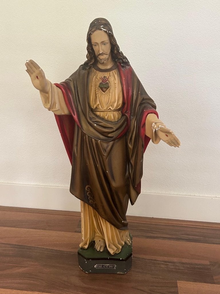Mooi Jezus beeld, compleet, Verzamelen, Ophalen, Gebruikt, Beeld(je), Christendom | Katholiek