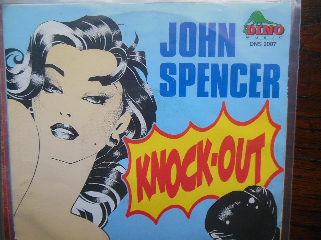 single john spencer 45rpm jukebox vinyl record knock out 7', Gebruikt, 7 inch, Single, Ophalen of Verzenden