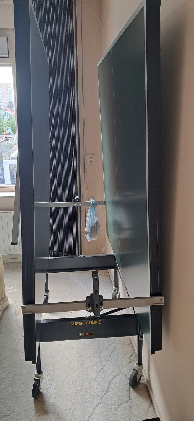 Tafeltennistafel, Sport en Fitness, Ophalen of Verzenden, Zo goed als nieuw, Tafel Indoor, Inklapbaar