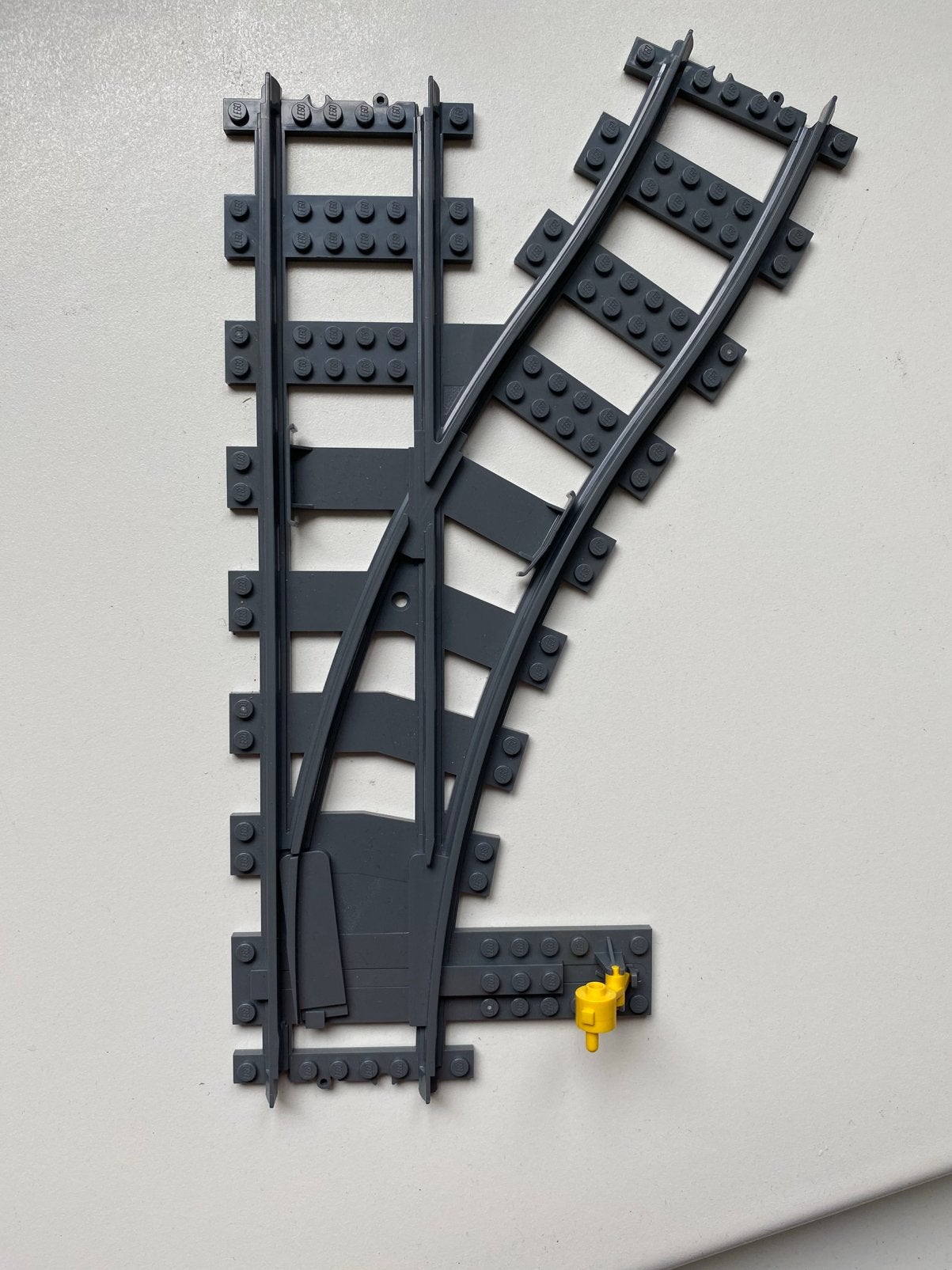Lego rails 1x wissel rechts, Ophalen of Verzenden, Zo goed als nieuw