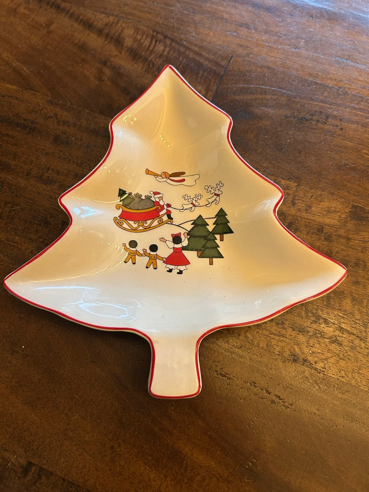 Mason’s chritmas village kerstboom schaaltje, Ophalen of Verzenden, Zo goed als nieuw
