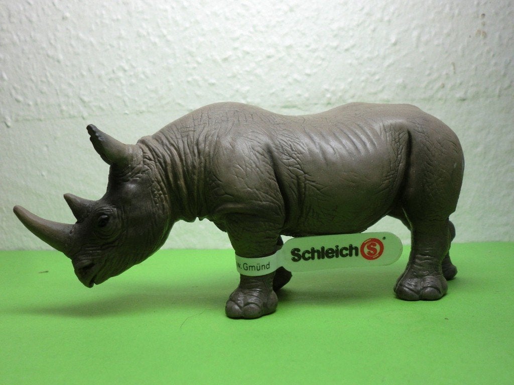 Schleich 14193 neushoorn, dierfiguur, Verzamelen, Dierenverzamelingen, Verzenden, Gebruikt, Wild dier, Beeldje of Figuurtje