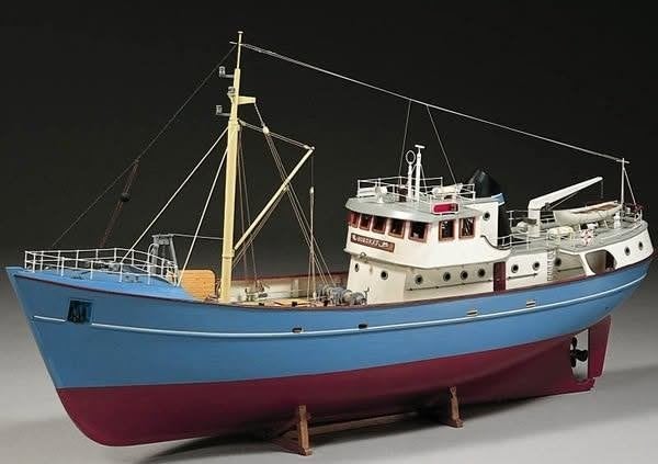 Visserboot "Nordkap" RC voorbereid, Hobby en Vrije tijd, Ophalen, Zo goed als nieuw, Overige merken