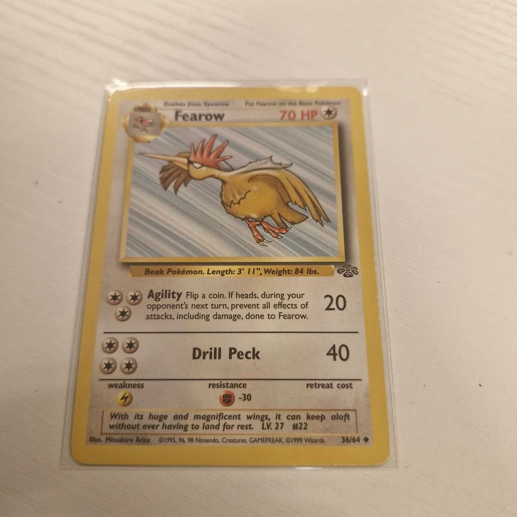 Pokémon Kaart Fearow 70 HP 36/64 Jungle Set, Ophalen of Verzenden
