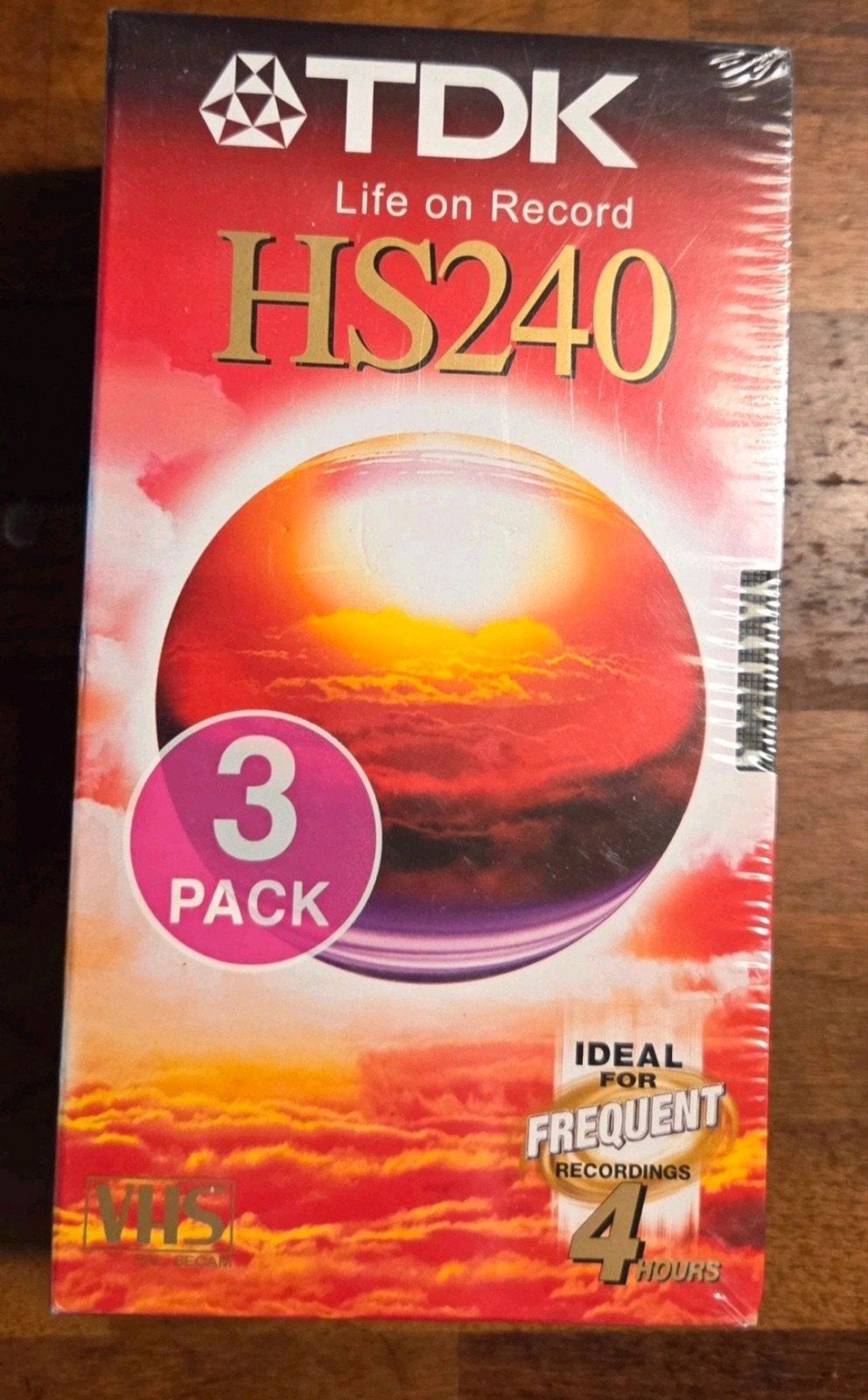 TDK  VHS HS240 Videobanden (3 stuks), Audio, Tv en Foto, Videospelers, Ophalen of Verzenden, Nieuw, Videoband