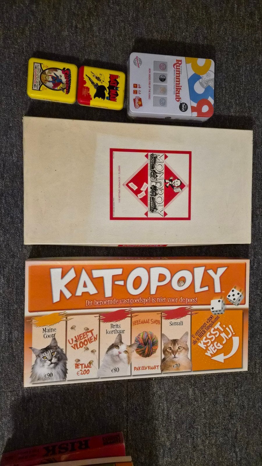 Grote collectie bordspellen: Monopoly, Rummikub, Twister, Een of twee spelers, Ophalen, Gebruikt, Diverse