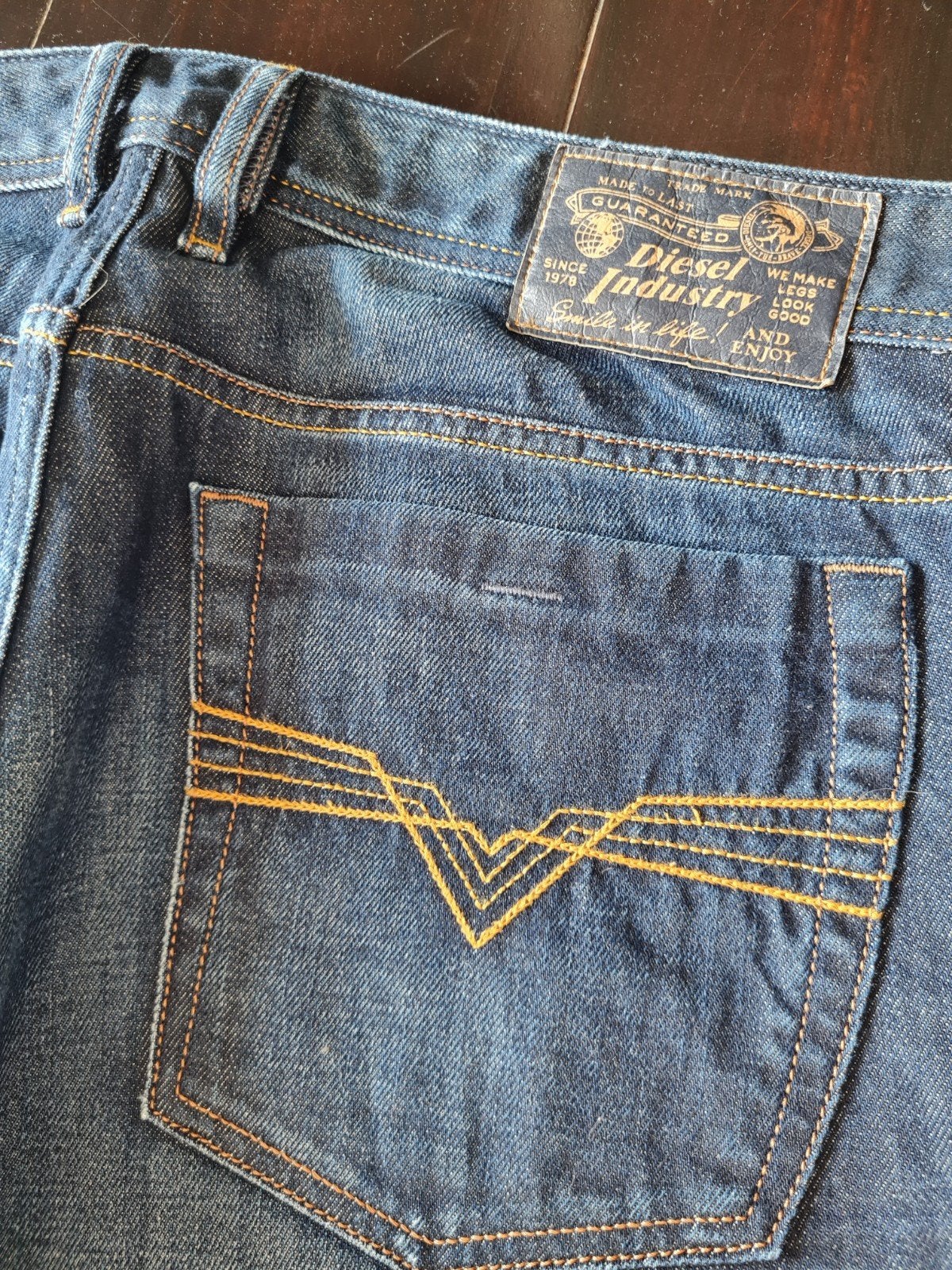 ZGAN CLASSIC DIESEL ZATHAN REGULAR BOOTCUT JEANS SIZE 33/34!, Ophalen of Verzenden, Zo goed als nieuw, Blauw, W33 - W34 (confectie 48/50)