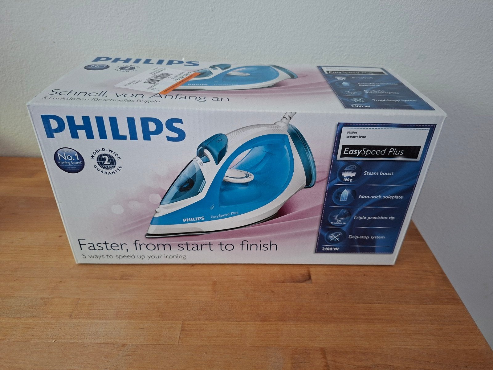 Gloednieuw- nooit gebruikt Strijkijzer Philips SpeedPlus, Witgoed en Apparatuur, Strijkijzers en Strijkplanken, Ophalen, Nieuw