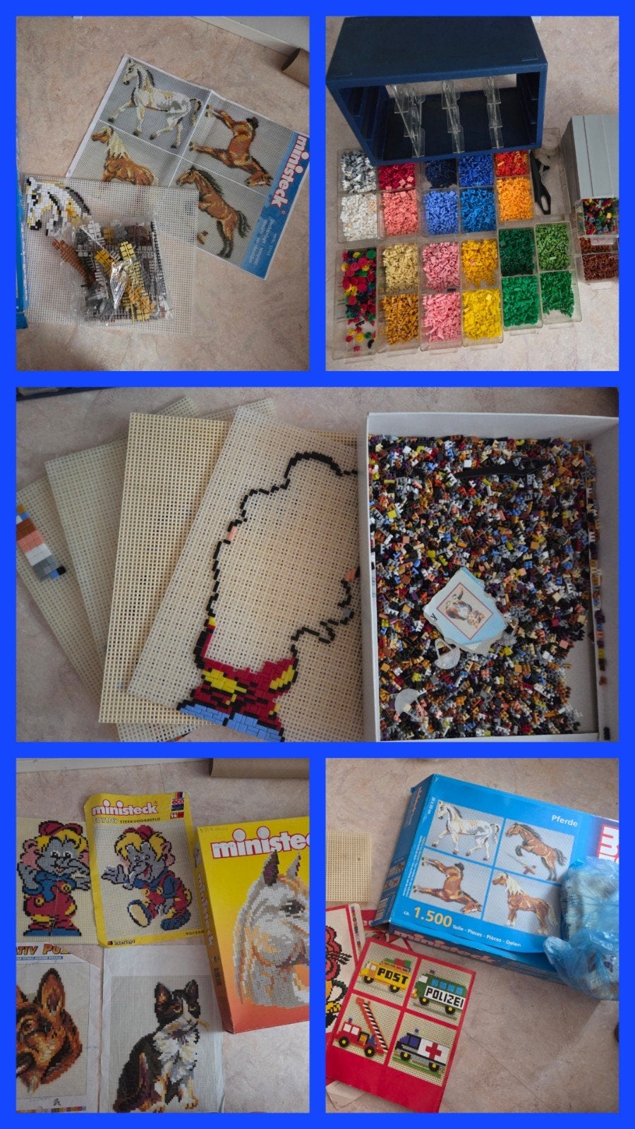 Grote Ministeck collectie - paarden, honden, figuren, etc., Hobby en Vrije tijd, Ministeck, Ophalen, Gebruikt, Box-set