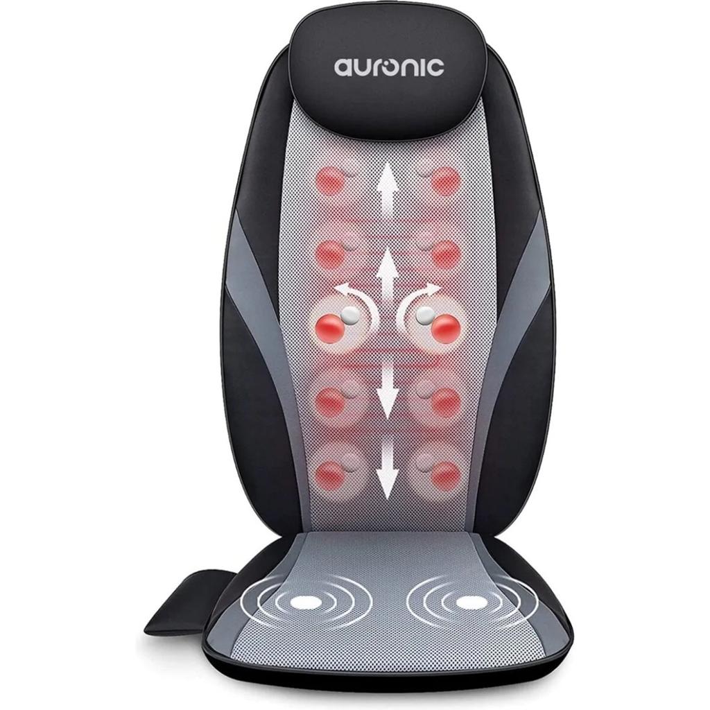 Auronic Massage Stoelkussen met Warmtefunctie en Shiatsu, Ophalen of Verzenden, Zo goed als nieuw, Massagestoel of Kussen