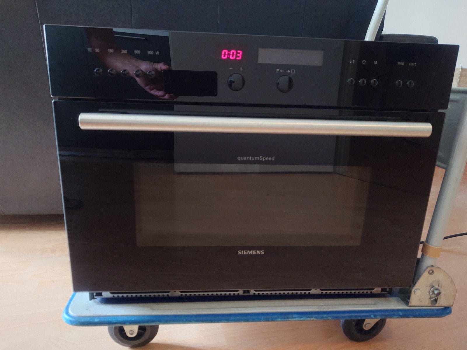 Siemens inbouw combi magnetron/oven (startknop defect), Witgoed en Apparatuur, Ophalen, 45 tot 50 cm, Gebruikt, 60 cm of meer
