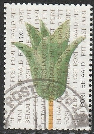 Nederland 2000 BZ4 Port Betaald Tulp groen, Gest, Postzegels en Munten, Postzegels | Nederland, Ophalen of Verzenden, Na 1940