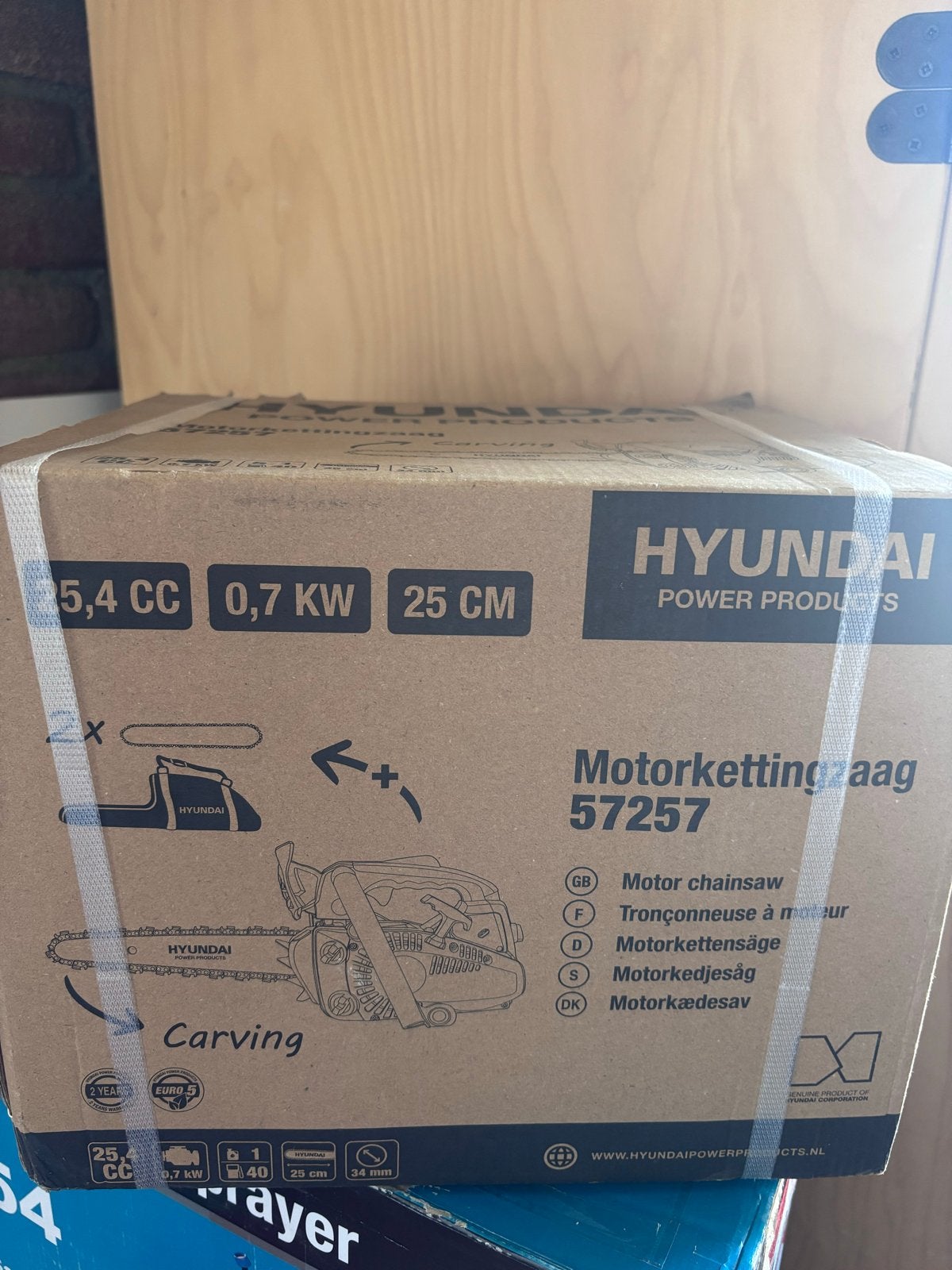 Hyundai Motorkettingzaag 57257 - Nieuw in doos, 70 mm of meer, Kettingzaag, Nieuw, Ophalen of Verzenden
