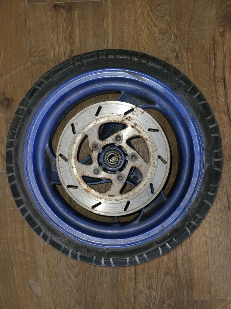 Piaggio NRG/Typhoon velg met band, Ophalen of Verzenden, Gebruikt, Overige typen, Piaggio