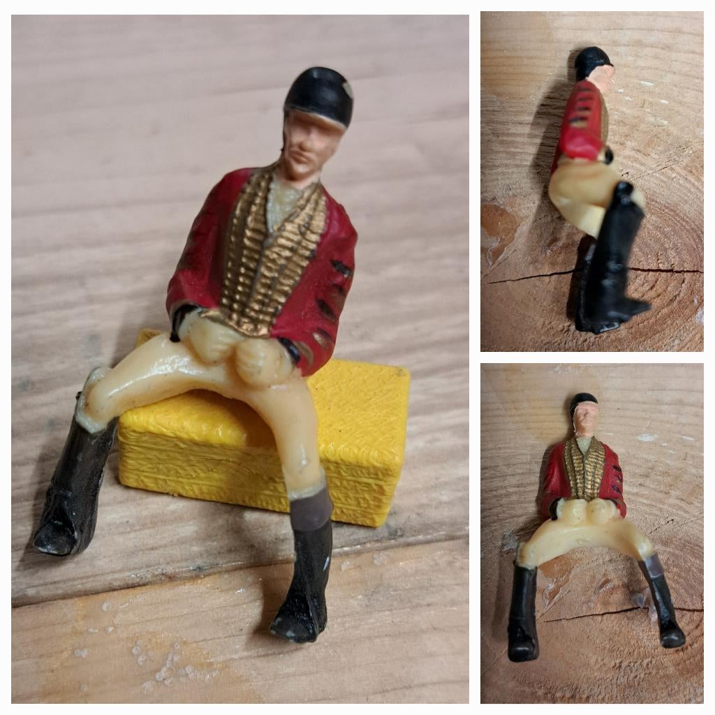 Schleich Vintage Springruiter "Horse Show Jumper", Verzenden, Gebruikt, 1:50 of kleiner, Figuur of Figuren