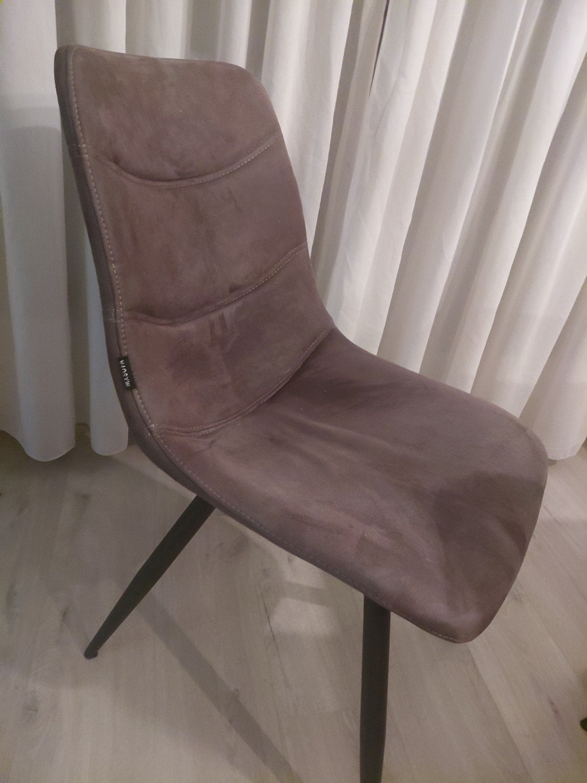 8 eetkamerstoelen in bruin, groen en grijs, Ophalen, Gebruikt, Overige kleuren, Stof