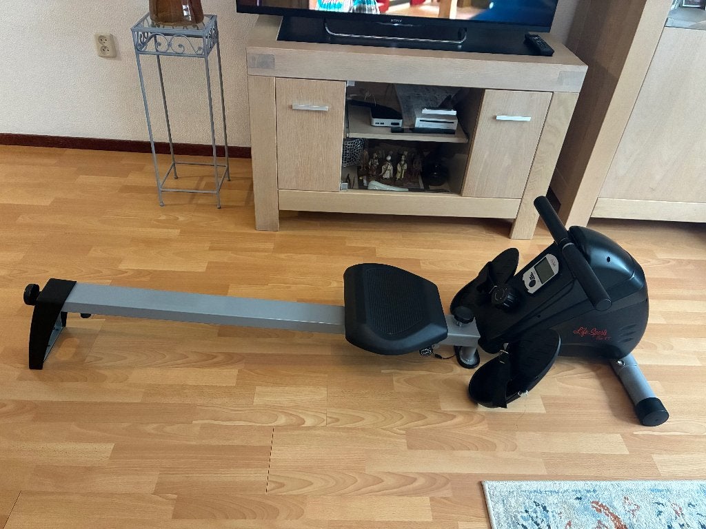 Life Sports Flow XT roeitrainer – compact en inklapbaar, Sport en Fitness, Ophalen, Benen, Gebruikt, Metaal