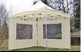 Prof Easy-Up Vouwpaviljoen/Vouwtent/Partytent 3x3m Champagne, Ophalen of Verzenden, Nieuw, Minder dan 5 meter, Opvouwbaar