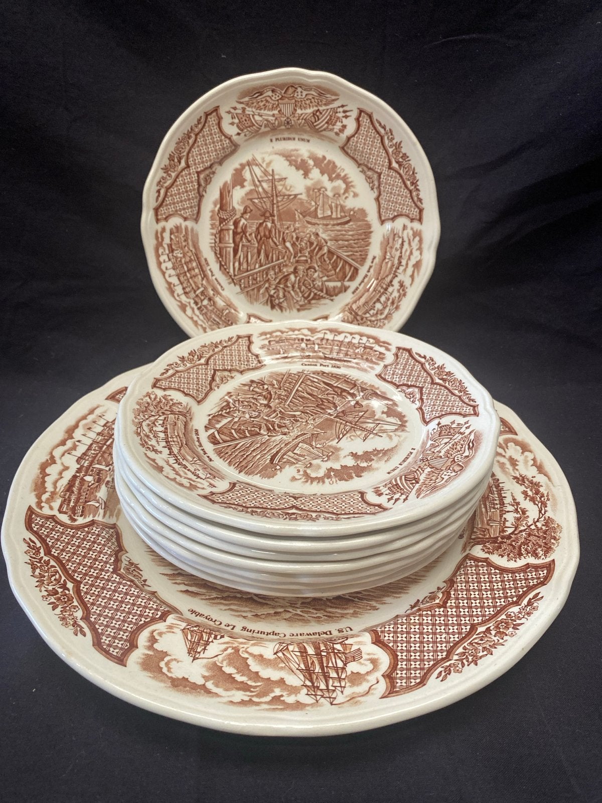 Alfred Meakin Fair Winds Staffordshire gebaksset, Ophalen of Verzenden