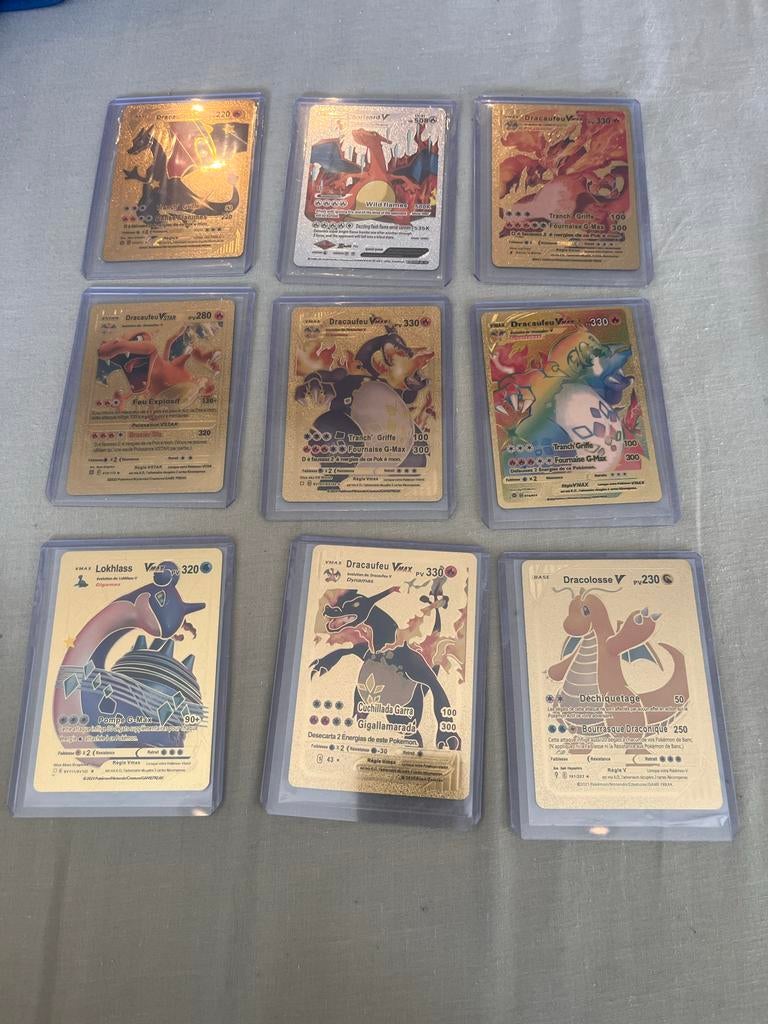 Gouden Pokémon kaarten, Hobby en Vrije tijd, Verzamelkaartspellen | Pokémon, Ophalen of Verzenden, Zo goed als nieuw, Meerdere kaarten
