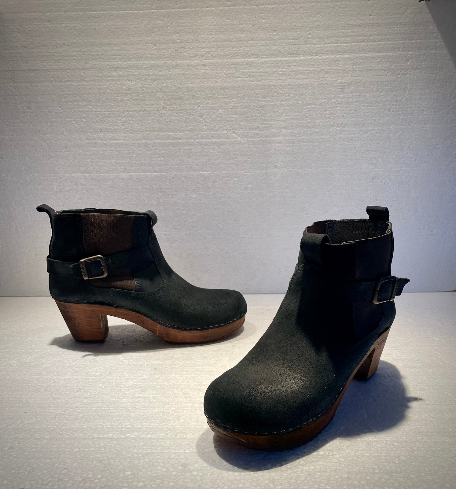 Sanita Peggy Sue Jodhpur Clog boot klomp schoenen met hak 37, Ophalen of Verzenden, Zwart, Lage of Enkellaarzen