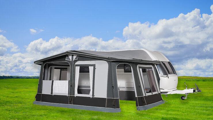 Dorema Luxor Air 280 Luchtvoortent Maat 16  €2294,- korting!, Caravans en Kamperen, Ophalen, Zo goed als nieuw