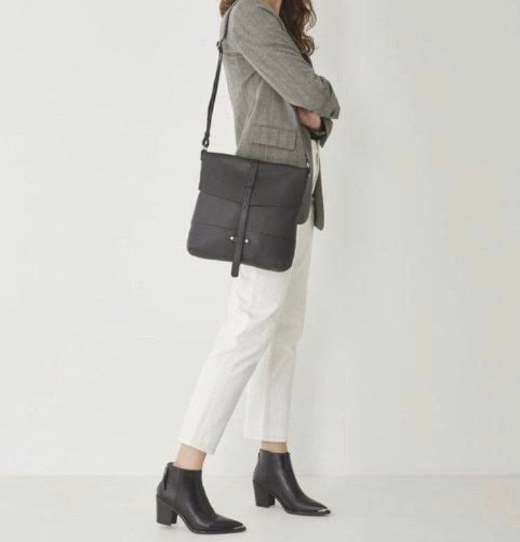 ✨ NIEUW Castelijn & Beerens luxe leren zwarte tas, Ophalen, Nieuw, Zwart, Leer