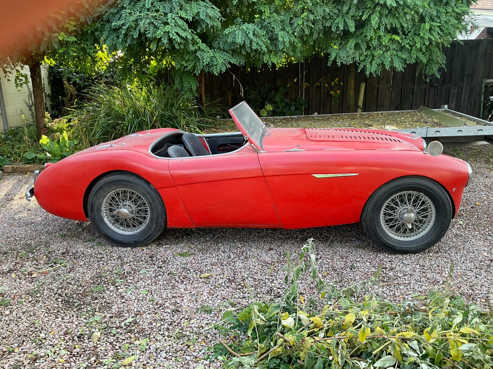 Austin Healey 100, Auto's, Oldtimers, Overige merken, Achterwielaandrijving, Zwart, Cabriolet