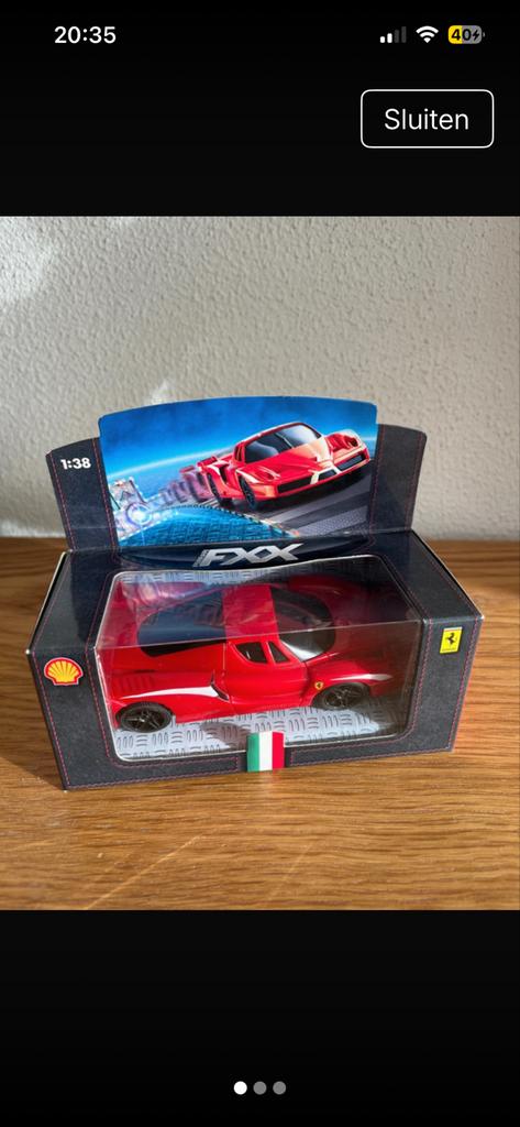Schaalmodel Ferrari FXX - Shell V-Power Collectie 1:38, Hobby en Vrije tijd, Modelauto's | 1:32, Nieuw, Auto, Overige merken, Ophalen of Verzenden