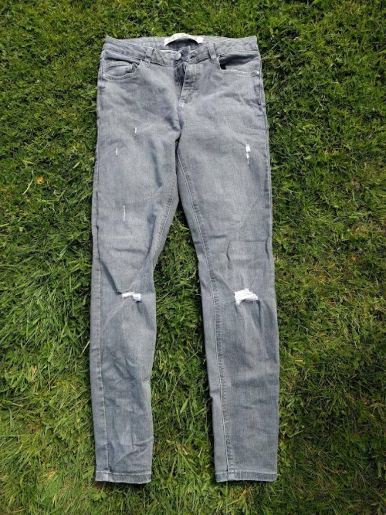 Denim Co grijze spijkerbroek maat 40, Ophalen of Verzenden, Zo goed als nieuw, W30 - W32 (confectie 38/40), Grijs