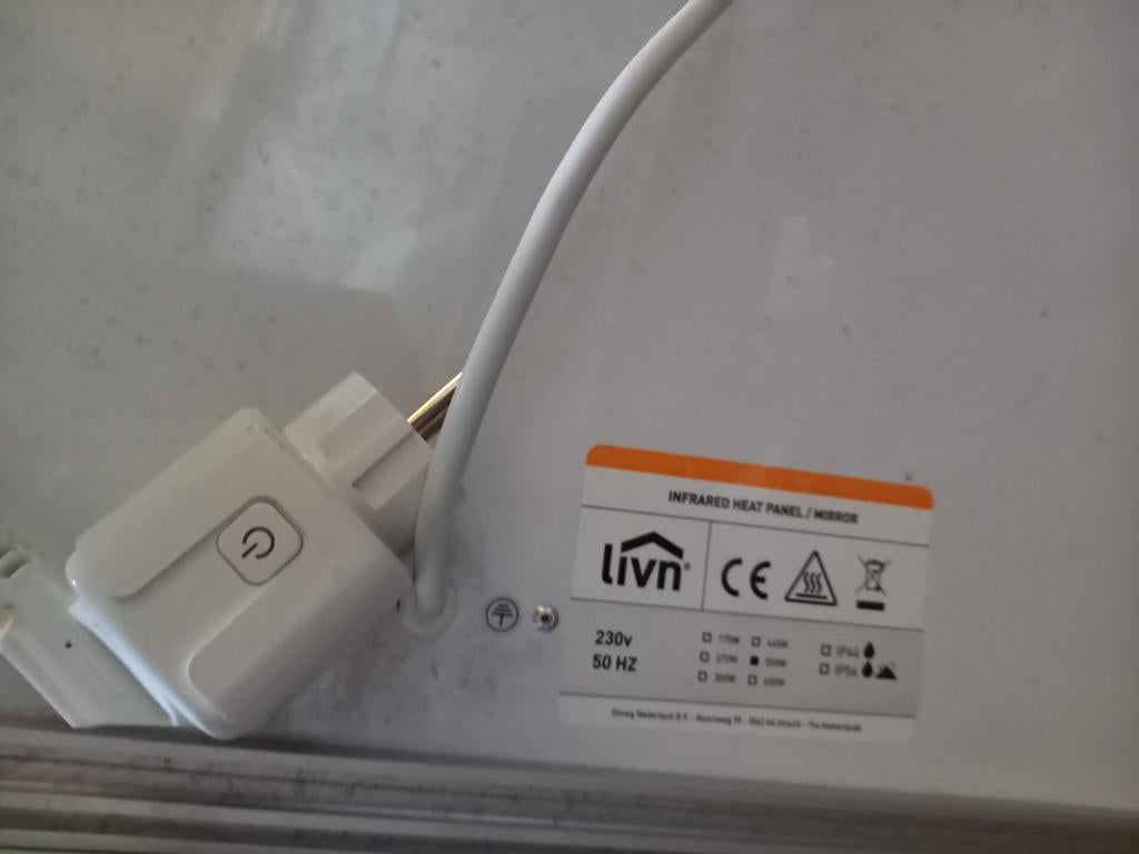 Infrarood paneel met schakelaar., Doe-het-zelf en Verbouw, Verwarming en Radiatoren, Ophalen, 60 tot 150 cm, Overige typen, 30 tot 80 cm