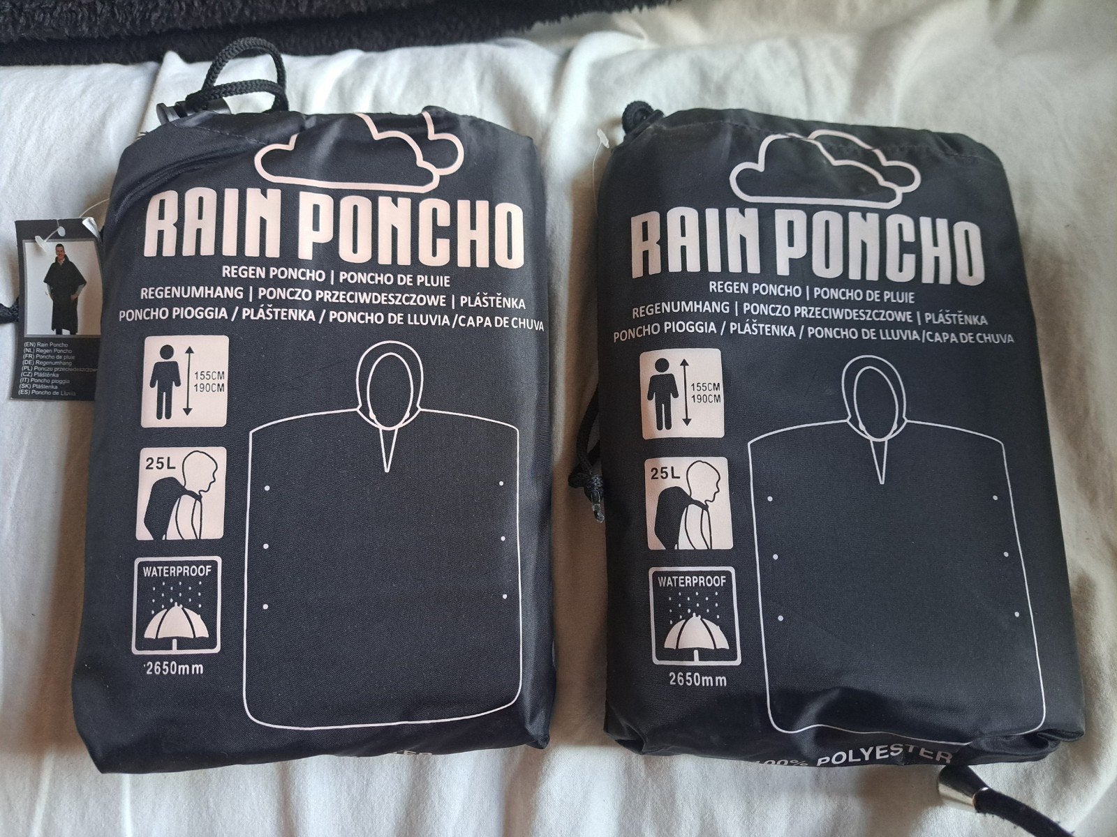 Nieuwe Regenponcho - Waterdicht en Compact, Ophalen of Verzenden, Nieuw