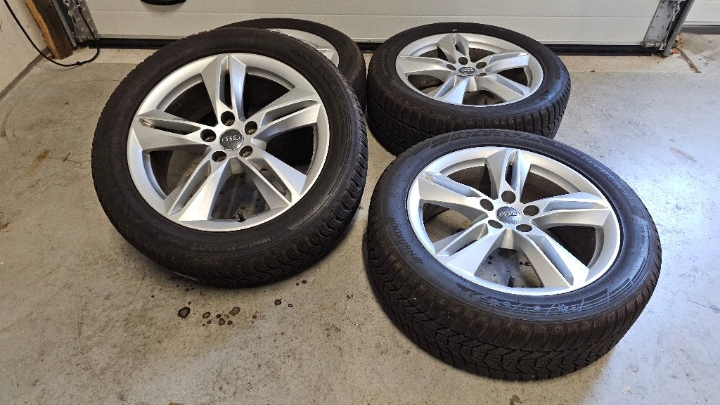 Originele Audi Q3 8U 18 inch velgen 5x112 | S-line Winterset, 18 inch, Gebruikt, Banden en Velgen, 235 mm