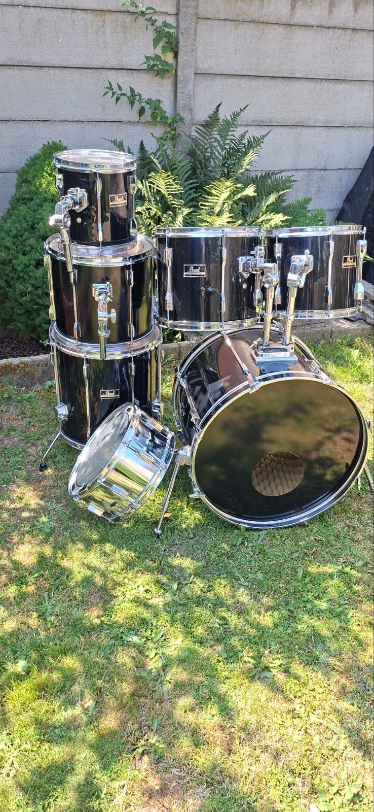 7 delig Pearl Export shellshet incl snare en Hi-hat stand, Ophalen, Gebruikt, Overige merken