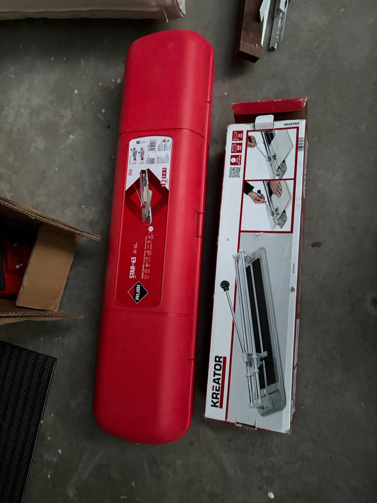 Kreator tegelsnijder tot 40cm - Ideaal voor kleine tegels, Doe-het-zelf en Verbouw, Verzenden, Gebruikt, Snijgereedschap, Overige merken