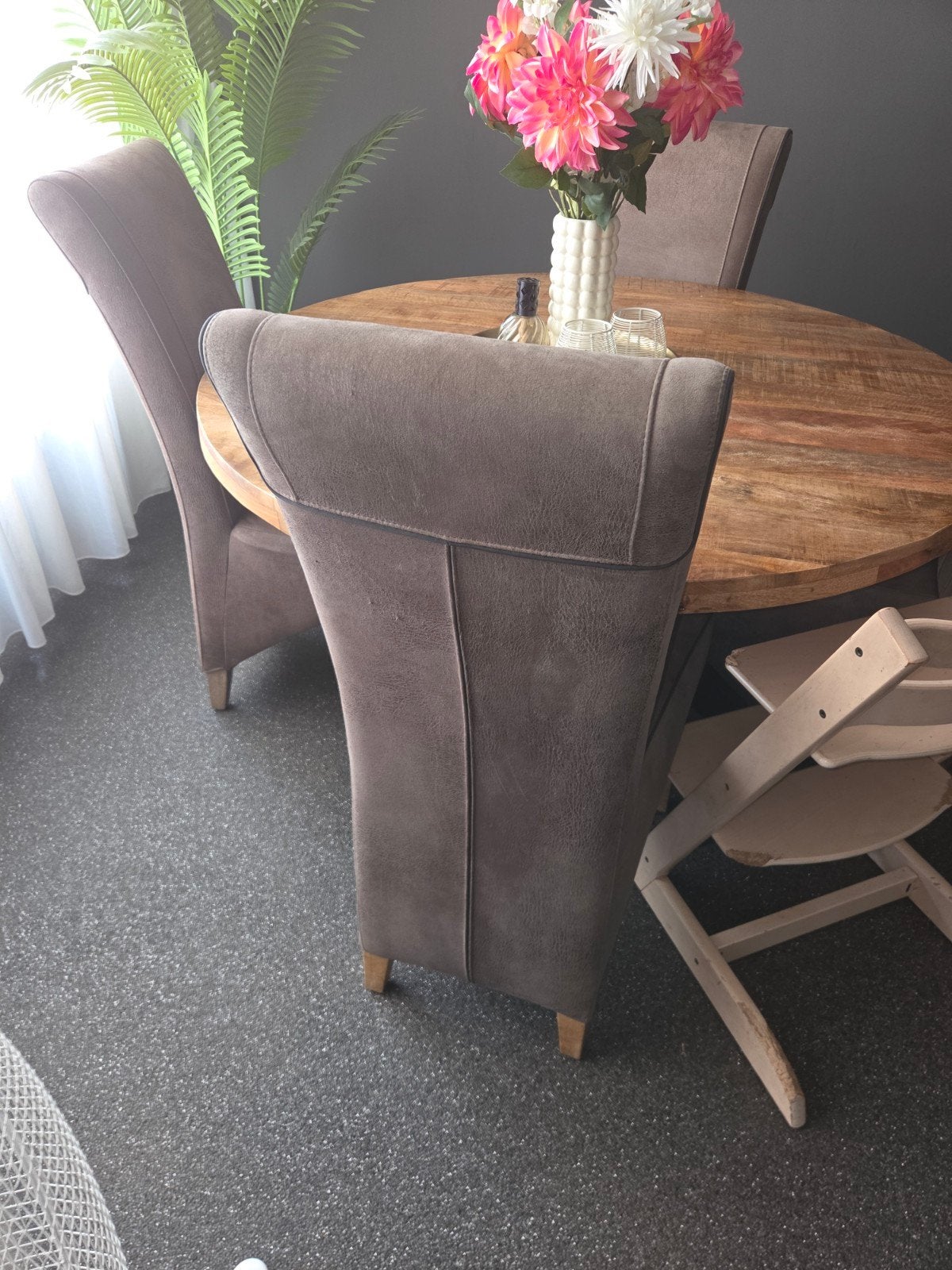 4 mooie stoelen gratis, Ophalen, Gebruikt, Stof