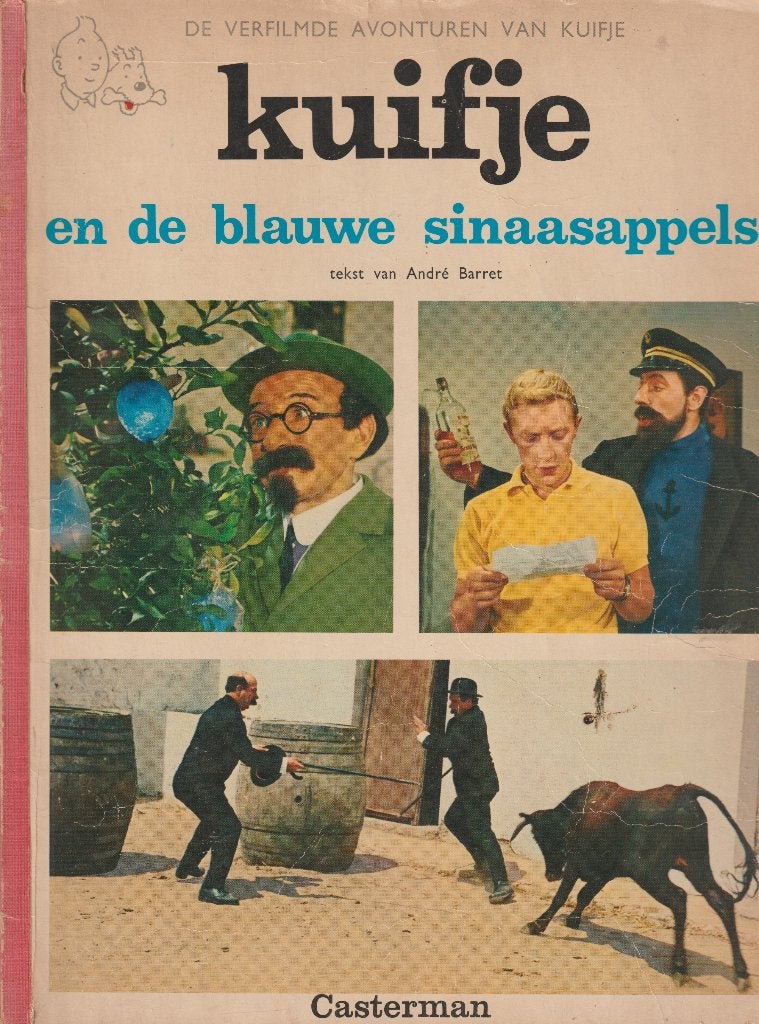 Kuifje en de blauwe sinaasappels de verfilmde avonturen, Eén stripboek, Ophalen of Verzenden, Gelezen