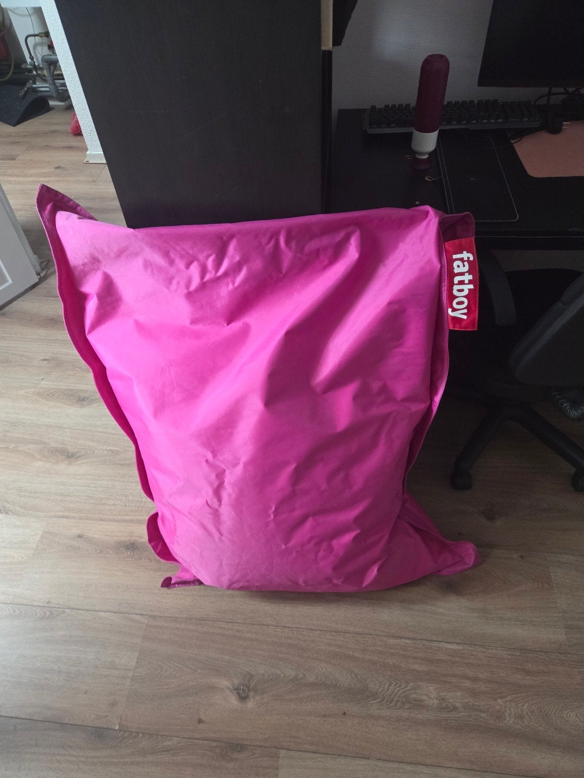 Fatboy zitzak in felroze kleur junior, Huis en Inrichting, Zitzakken, Ophalen, Gebruikt, Roze, Zitzak