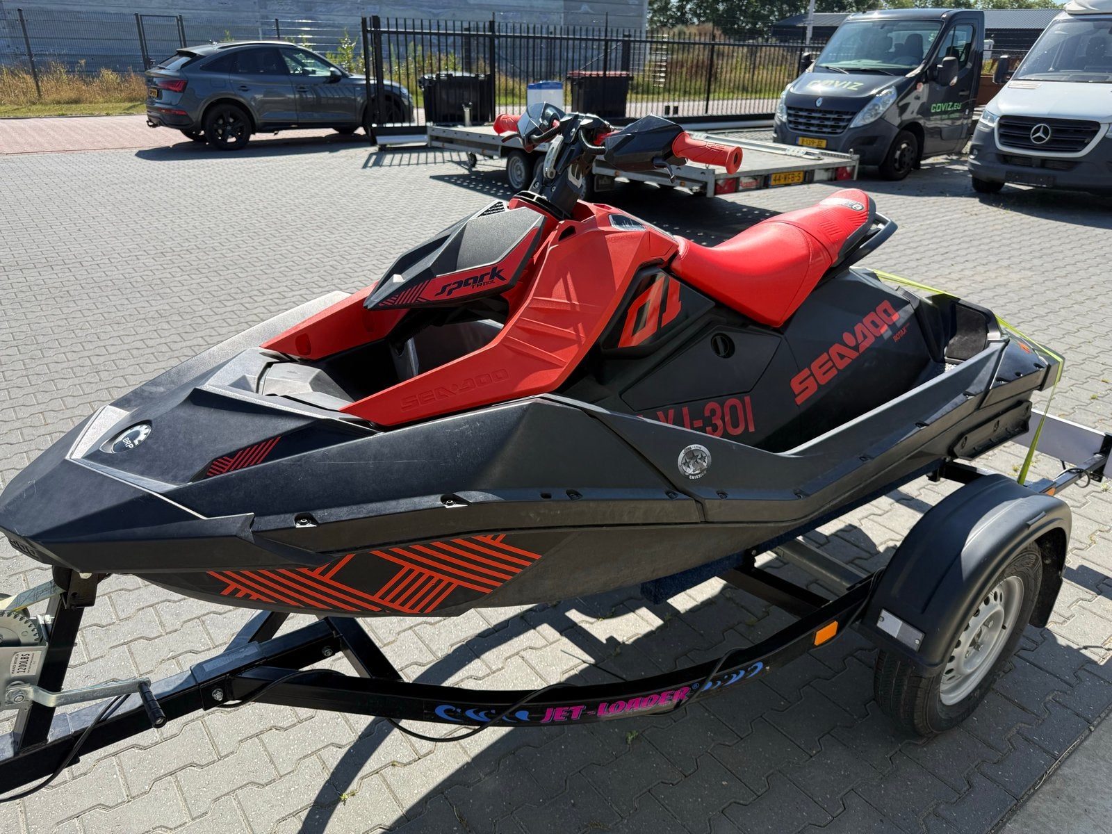Waterscooter Sea-Doo Spark Trixx 2UP 45 uur met trailer, Ophalen, Zo goed als nieuw, Benzine, 70 tot 120 pk