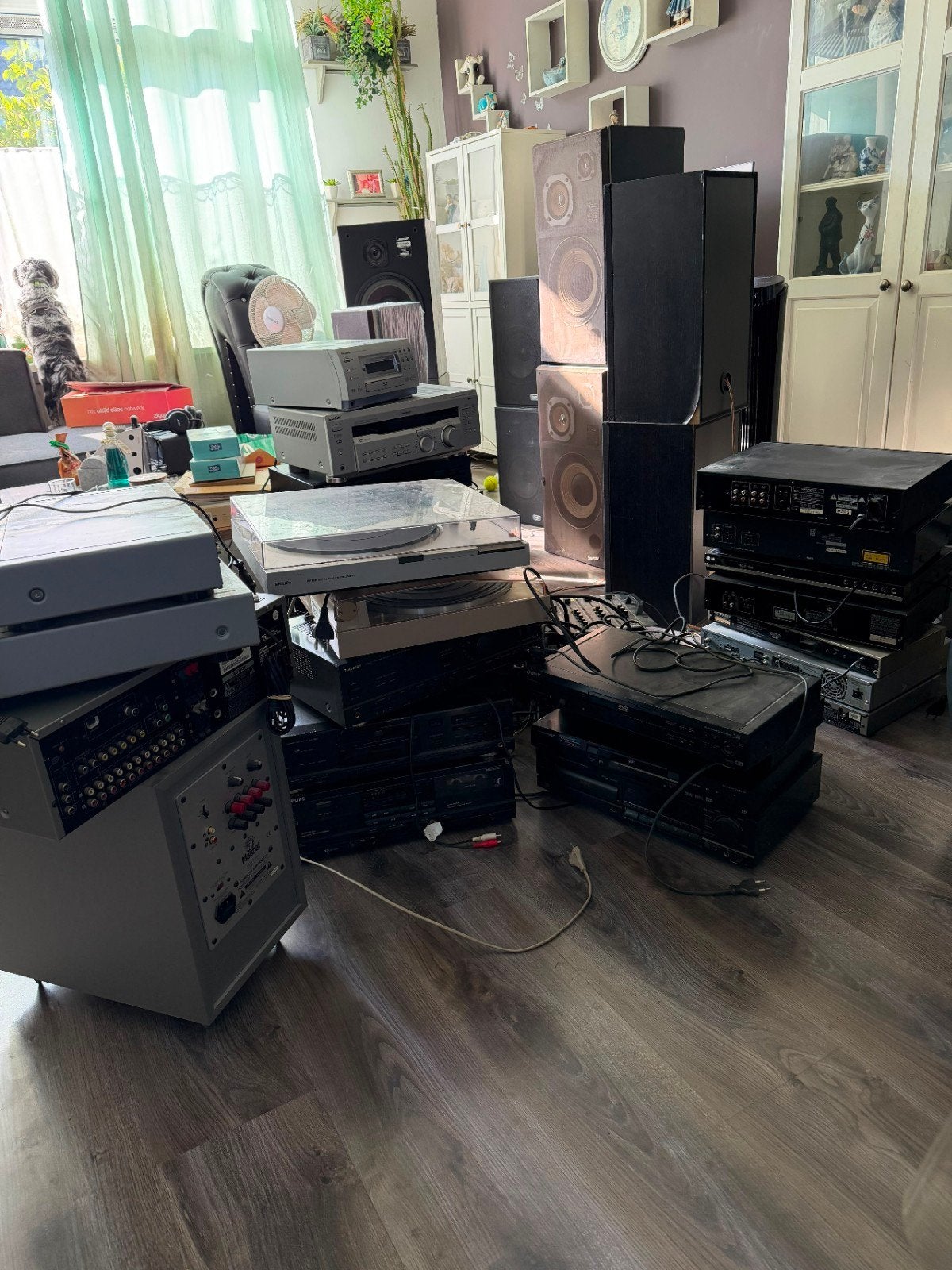 Grote partij audioapparatuur: versterkers, spelers, tuners, Audio, Tv en Foto, Stereo-sets, Ophalen, Gebruikt, Tuner of Radio